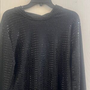 Iris Black Sequin Bodysuit